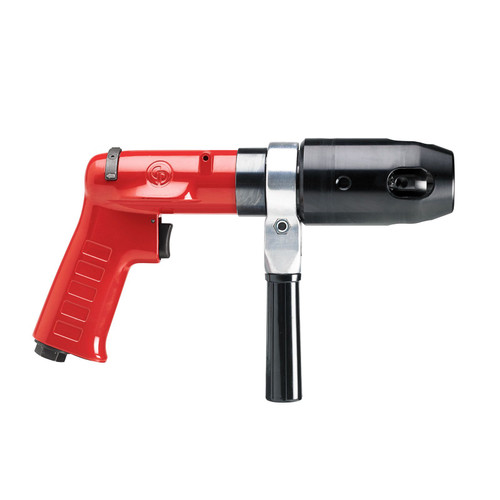 Chicago Pneumatic CP1114R05 ATEX - 1/2 Inch (13 mm) Air Drill, Reversible, Keyed Chuck, Pistol Handle, ATEX, 0.55 HP / 410 W, Stall Torque 18.6 ft. lbf / 25.2 Nm - 500 RPM 6151580380