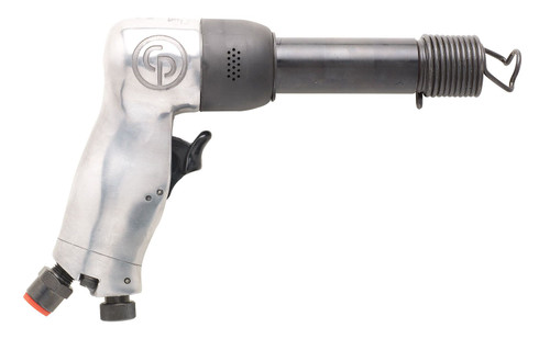 Chicago Pneumatic CP714 - 0.401 Inch (10.2mm) Air Hammer, Round Shank, Pistol Handel, Stroke 3.15 in / 80 mm, Bore Diameter 0.55 in / 14 mm - 2000 Blow Per Minute T012735