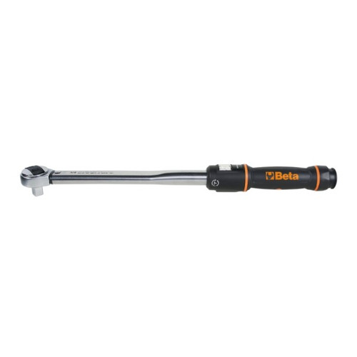 Beta Tools 3/8 in Drive Click-Type Torque Wrench with Reversible Ratchet, 5-25 Nm, Right-Hand Tightening, Torque Accuracy- ¤3% - 6660003