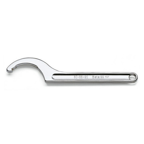 Beta Tools 45-50 Fixed-Hook Spanner Wrench with Square Nose