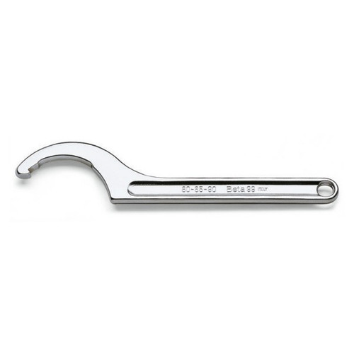 Beta Tools 80-90 Fixed-Hook Spanner Wrench with Square Nose