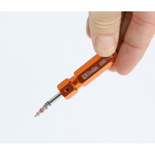 Beta Tools Tire Valve Screwdriver, Short Model