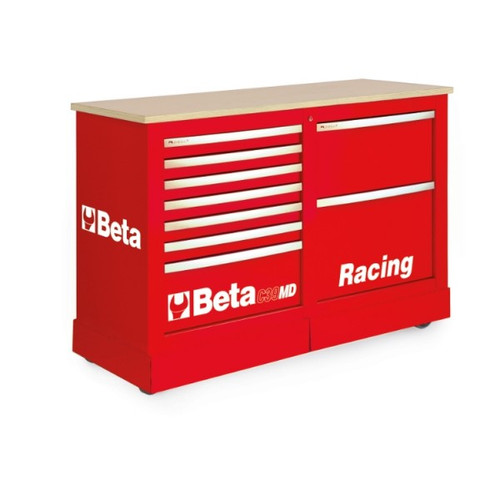 Beta Tools Special Mobile Roller Cabinet, Racing MD Type - Red