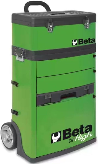 Beta Tools (Article# C41H-V) Two-Module Rolling Tool Chest - Green - BT 41000024