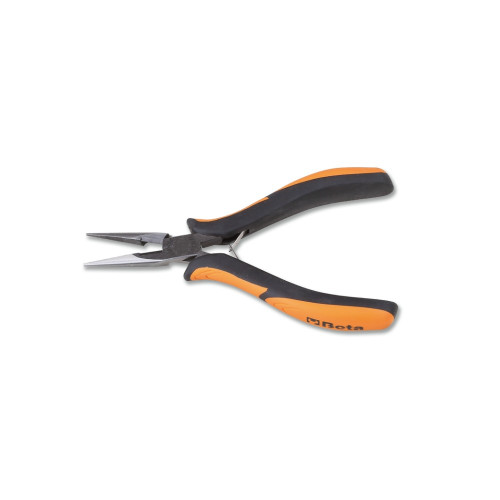 Beta Tools Half-Round Long Knurled Nose Plier, OAL 140mm