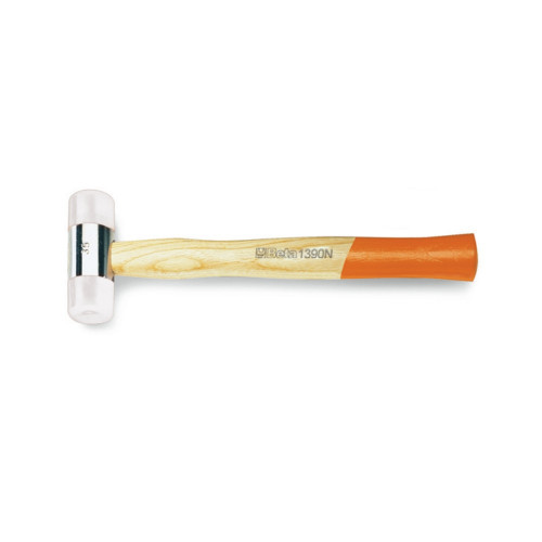 Beta Tools 9 oz Nylon Face Hammer with Wooden Handle