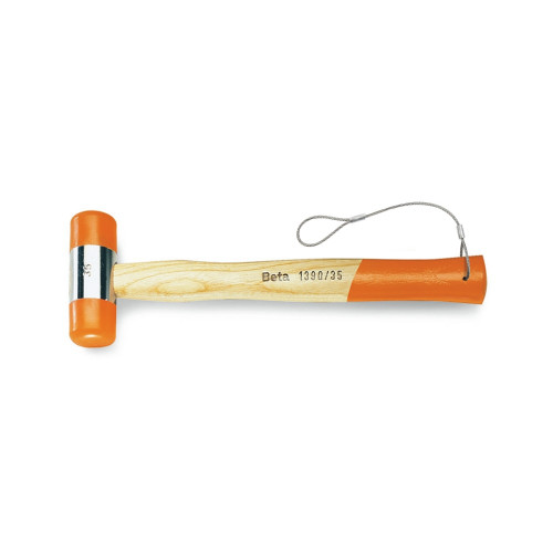 Beta Tools 13 oz Soft Face Hammer with Wooden Handle