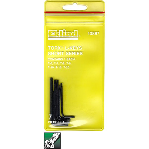 Eklind Set of 7 Short Torx L-Key with Pouch