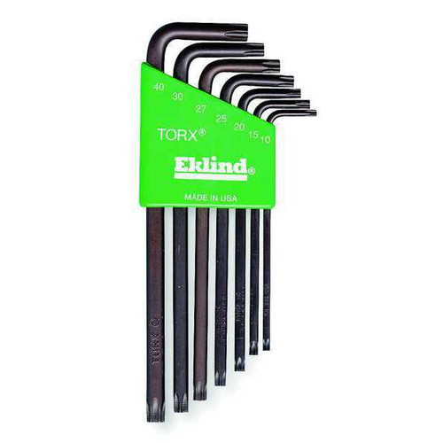 Eklind Set of 7 Bright Long Torx L-Key with Holder