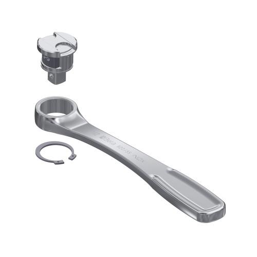 Beta Tools 1/2 in Drive Reversible Ratchet, INOX Stainless Steel