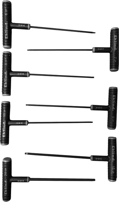 Eklind Set of 7 6 in Arm 6IP - 20IP Torx Plus Power-T Key