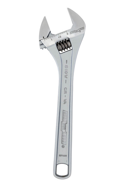 Channellock Chrome Adjustable Wrench, 10 in