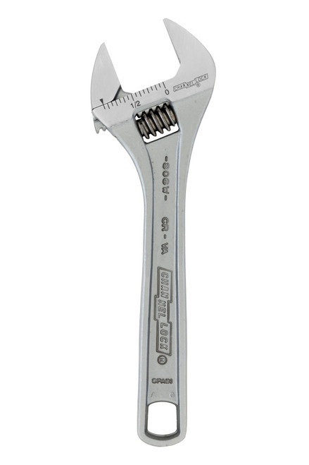 Channellock Chrome Adjustable Wrench, 6.25 in