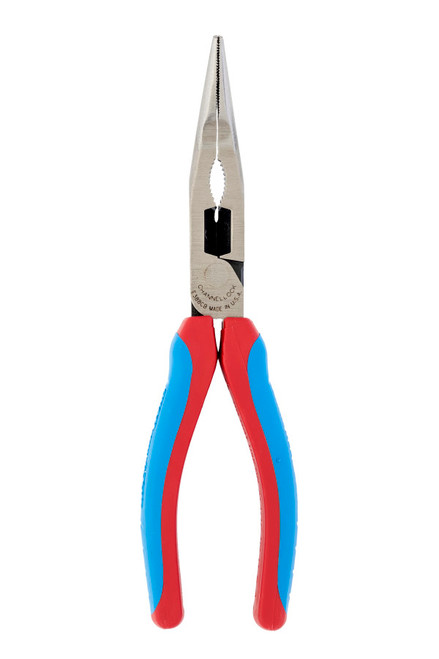 Channellock Code Blue XLT Combination Bent Long Nose Plier with Cutter, 7.79 in