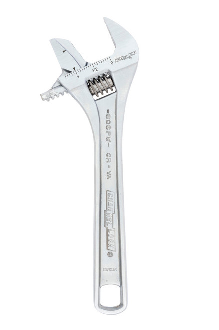Channellock Reversible Jaw Chrome Adjustable Wrench, 8 in