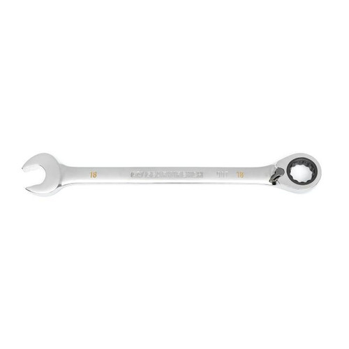 GEARWRENCH 90-Tooth 12-Point Reversible Ratcheting Wrench, 18mm