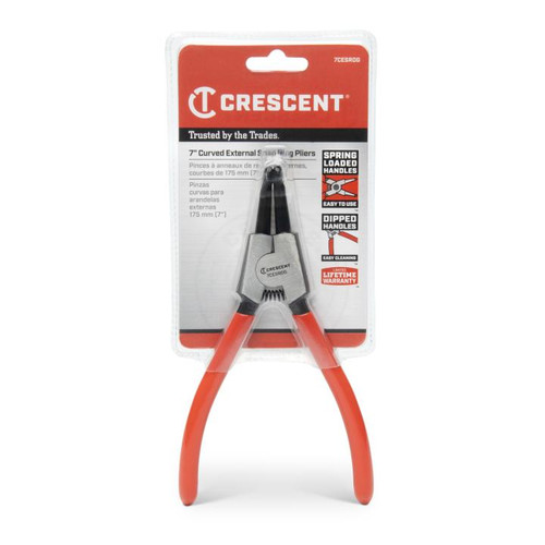 CRESCENT 90 deg External Snap Ring Plier, 7 in