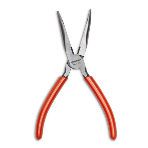 CRESCENT Bent Nose Plier with Dipped Grip, 8 in