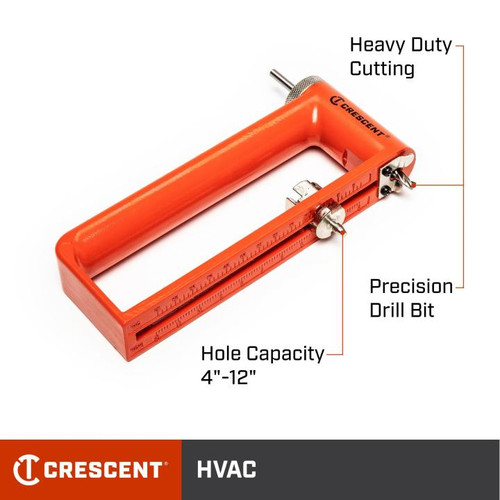 CRESCENT Circle Hole Cutter, 17-3/8 in