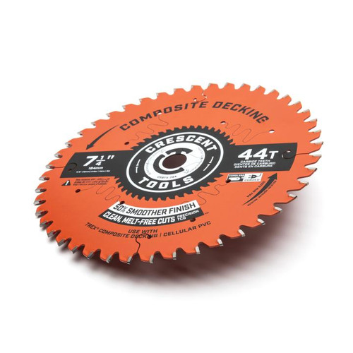 CRESCENT Composite Decking Circular Saw Blade, 7-1/4 in x 44-Tooth