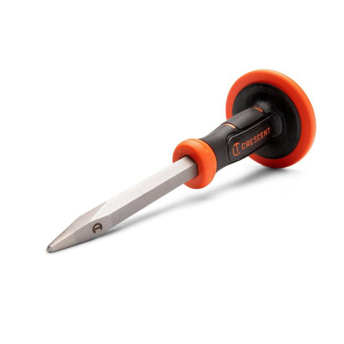 CRESCENT Concrete Chisel with Handguard, 3/4 in x 12 in