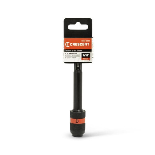 CRESCENT Drill Bit Extension, 7/16 in x 5-1/2 in
