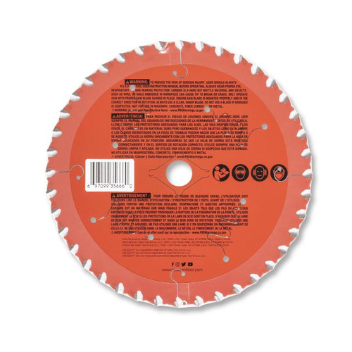CRESCENT FineCut Fine Finishing Circular Saw Blade, 6-1/2 in x 40-Tooth