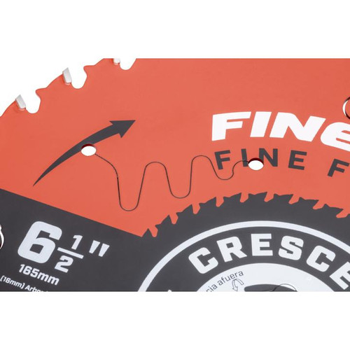 CRESCENT FineCut Fine Finishing Circular Saw Blade, 6-1/2 in x 40-Tooth