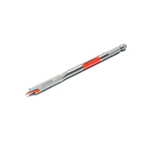 CRESCENT Flat Spade Drill Bit, 3/8 in x 6 in