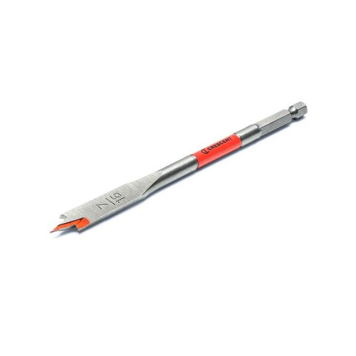 CRESCENT Flat Spade Drill Bit, 7/16 in x 6 in