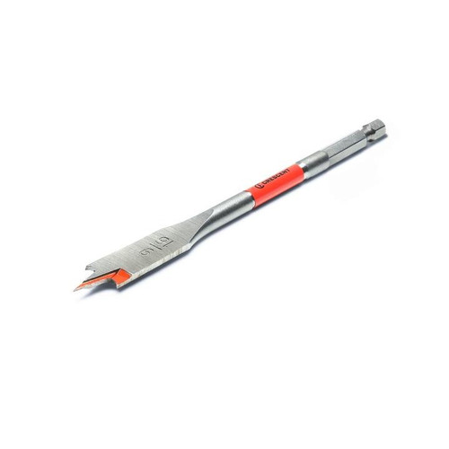 CRESCENT Flat Spade Drill Bit, 9/16 in x 6 in