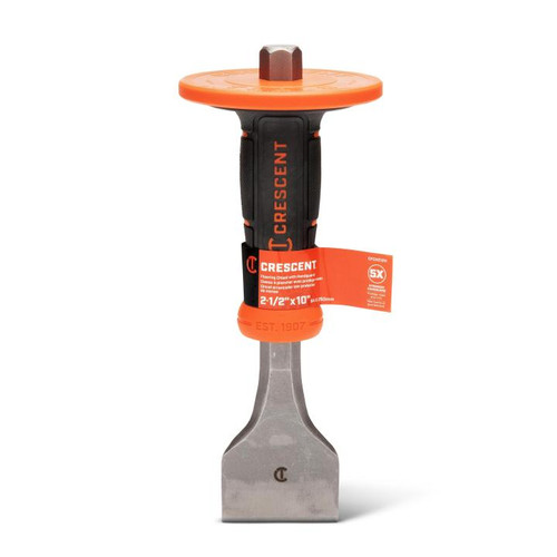 CRESCENT Flooring Chisel with Handguard, 2-1/2 in x 10 in