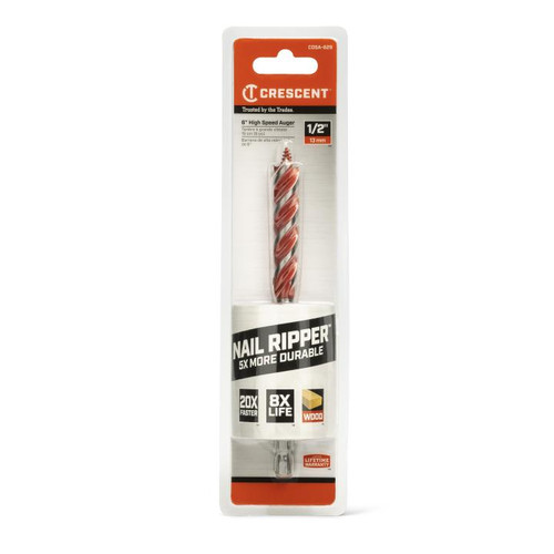 CRESCENT High Speed Auger Drill Bit, 1/2 in x 6 in