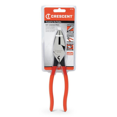 CRESCENT Lineman's Fish Tape Puller Plier with Dipped Handle, 9-1/2 in