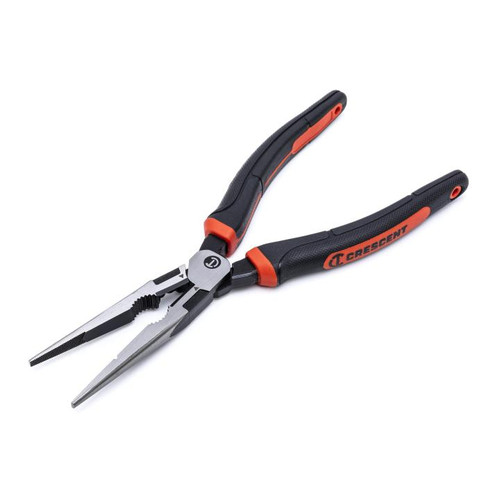CRESCENT Long Nose Plier with Cushion Grip, 8 in