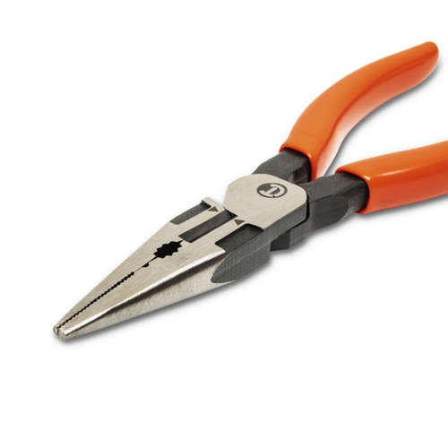 CRESCENT Long Nose Plier with Dipped Handle, 6 in