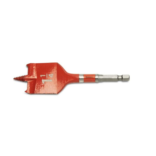 CRESCENT Screw Point Spade Drill Bit, 1-1/4 in x 4 in