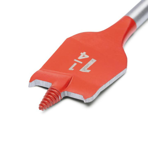 CRESCENT Screw Point Spade Drill Bit, 1-1/4 in x 4 in