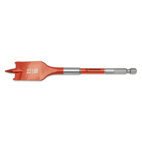 CRESCENT Screw Point Spade Drill Bit, 15/16 in x 6 in