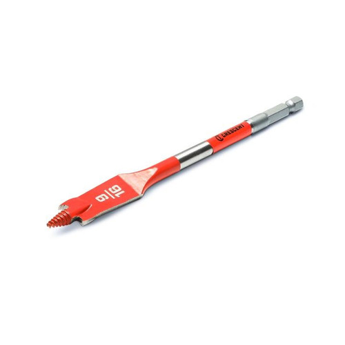CRESCENT Screw Point Spade Drill Bit, 9/16 in x 6 in