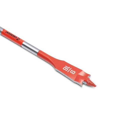 CRESCENT Screw Point Spade Drill Bit, 9/16 in x 6 in