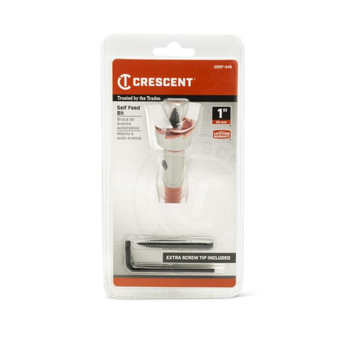 CRESCENT Self Feed Drill Bit, 1 in x 5 in