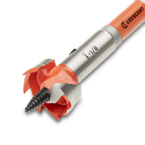 CRESCENT Self Feed Drill Bit, 1-1/8 in x 5 in