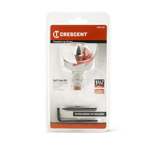CRESCENT Self Feed Drill Bit, 1-3/4 in x 5 in
