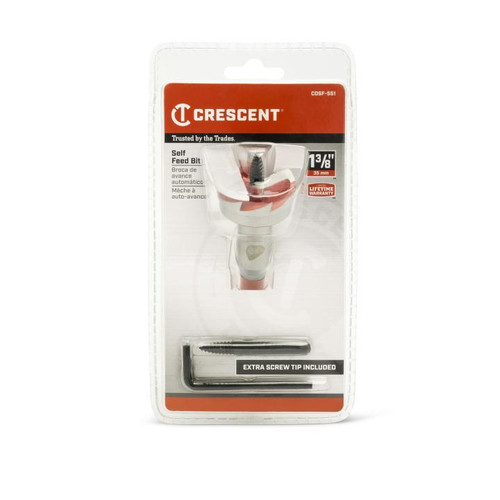 CRESCENT Self Feed Drill Bit, 1-3/8 in x 5 in