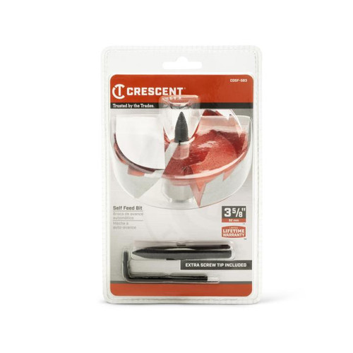 CRESCENT Self Feed Drill Bit, 3-5/8 in x 5 in