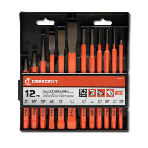 CRESCENT Set of 12 Punch and Chisel