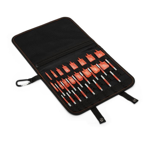 CRESCENT Set of 16 Screw Point Paddle Drill Bit