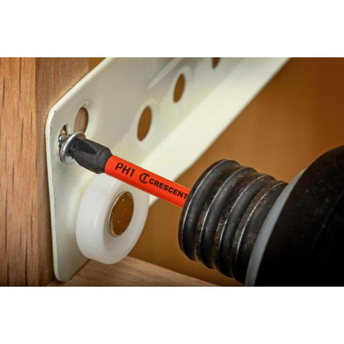 CRESCENT Set of 2 Phillips Vortex Impact Power Bit, PH1 x 2 in