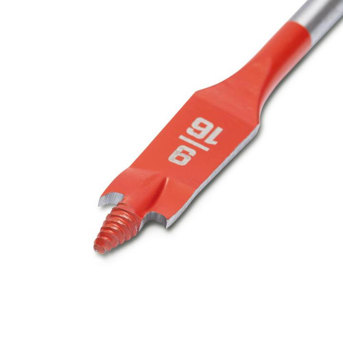 CRESCENT Set of 2 Screw Point Spade Drill Bit, 9/16 in x 6 in